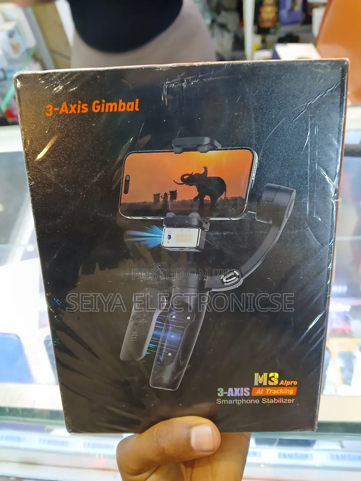 M3 Alpro 3-Axis Smartphone Gimbal Stabilizer. Ai Tracking