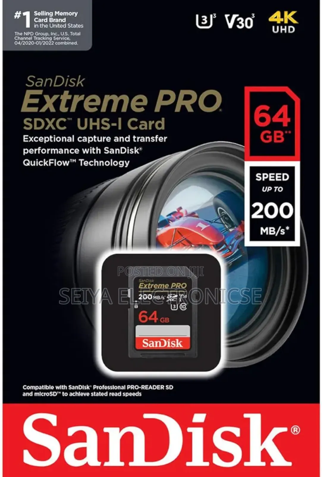 Sandisk Camera Memory 64gb Speed 200 MBPS