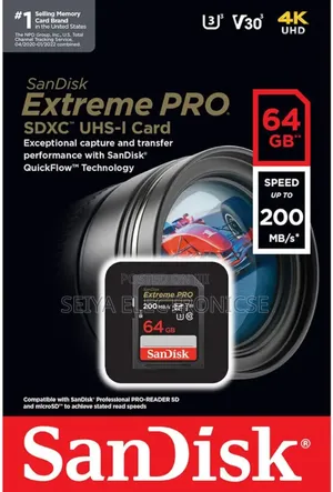 Sandisk Camera Memory 64gb Speed 200 MBPS