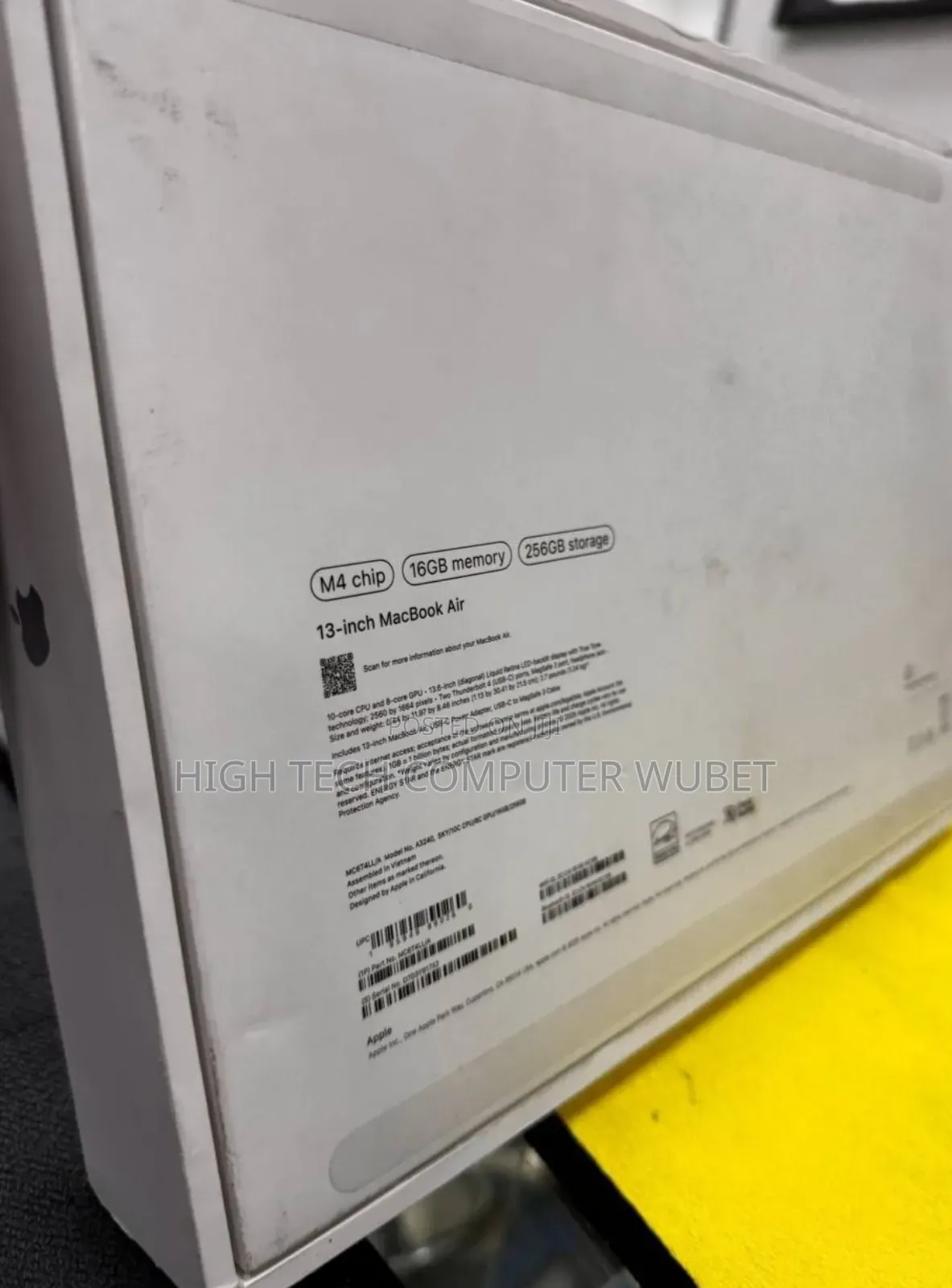 New Laptop Apple MacBook Air 2025 M4 13-inch 16GB Apple M1 SSD 256GB