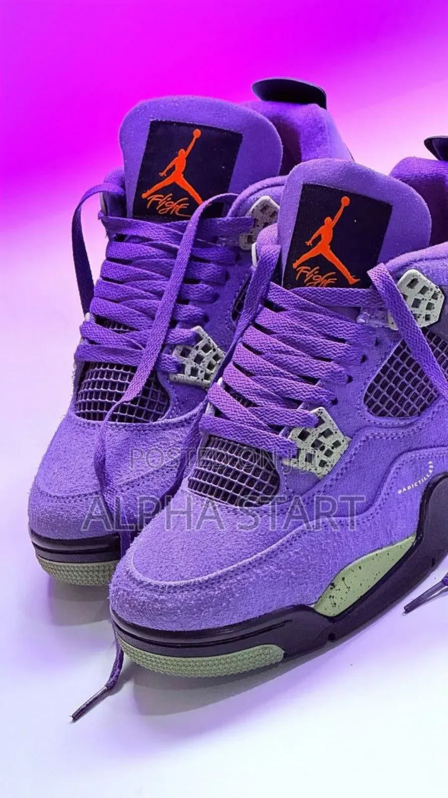 Jordan 4 Glob Retro High Master Quality Smooth Sneakers for Man's