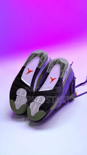 Jordan 4 Glob Retro High Master Quality Smooth Sneakers for Man's