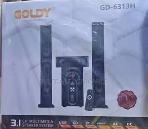 Goldy Gd-6313h 3.1 Channel Multimedia Speaker System. Features