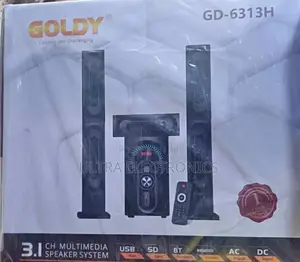 Goldy Gd-6313h 3.1 Channel Multimedia Speaker System. Features
