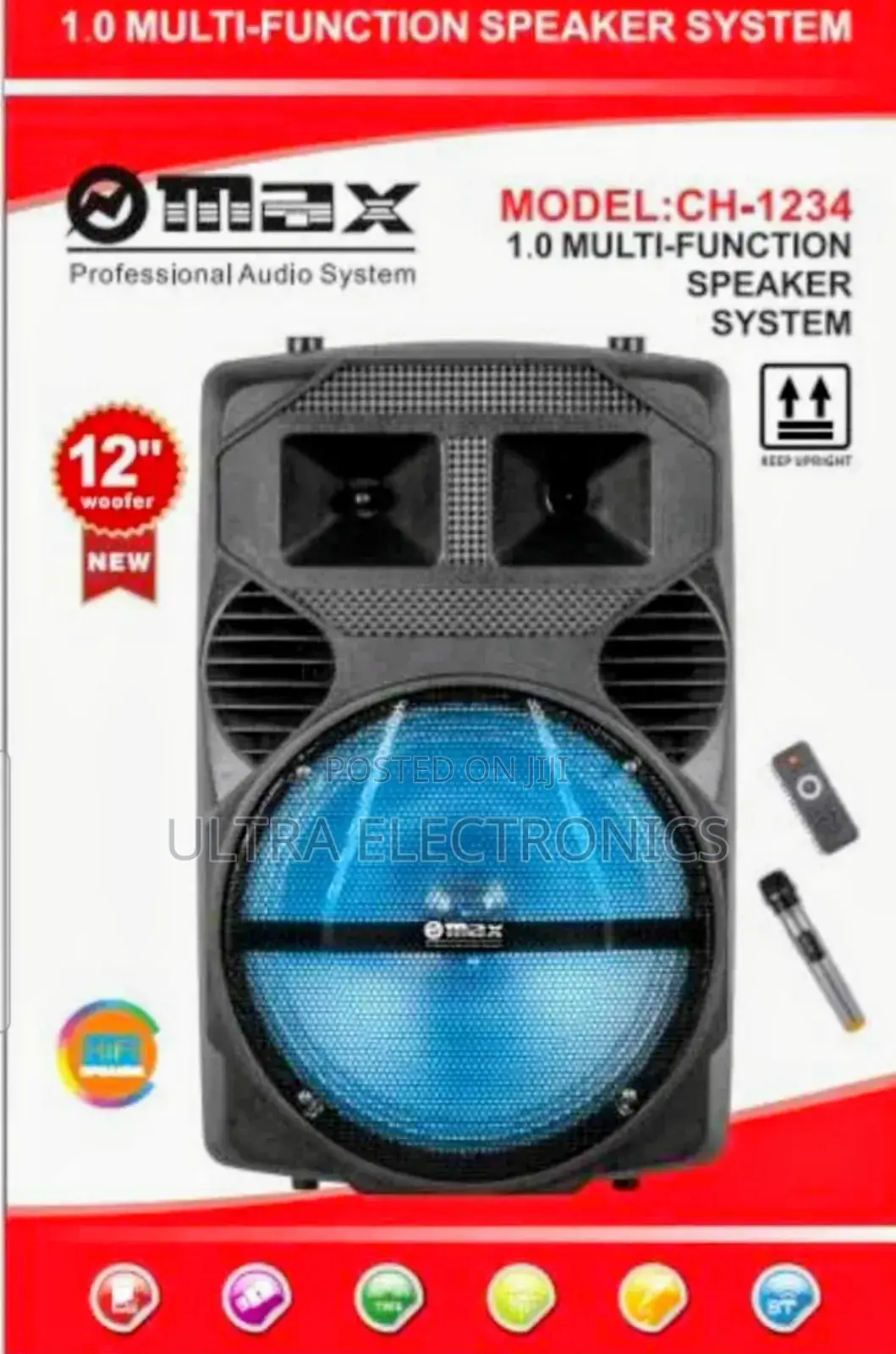 Speaker Max 12-Inch Professional Audio System, Specifically