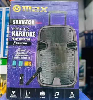 Speaker Max Brand Portable Party Speaker, Likely Model Sd