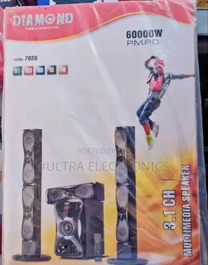 Speaker Diamond 3.1ch Multimedia .Model: 7920 Audio Power: 60,000w