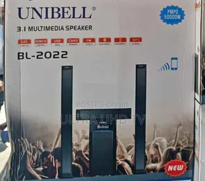 Unibell Bl-2022 3.1 Multimedia Speaker System, Features a Pmpo