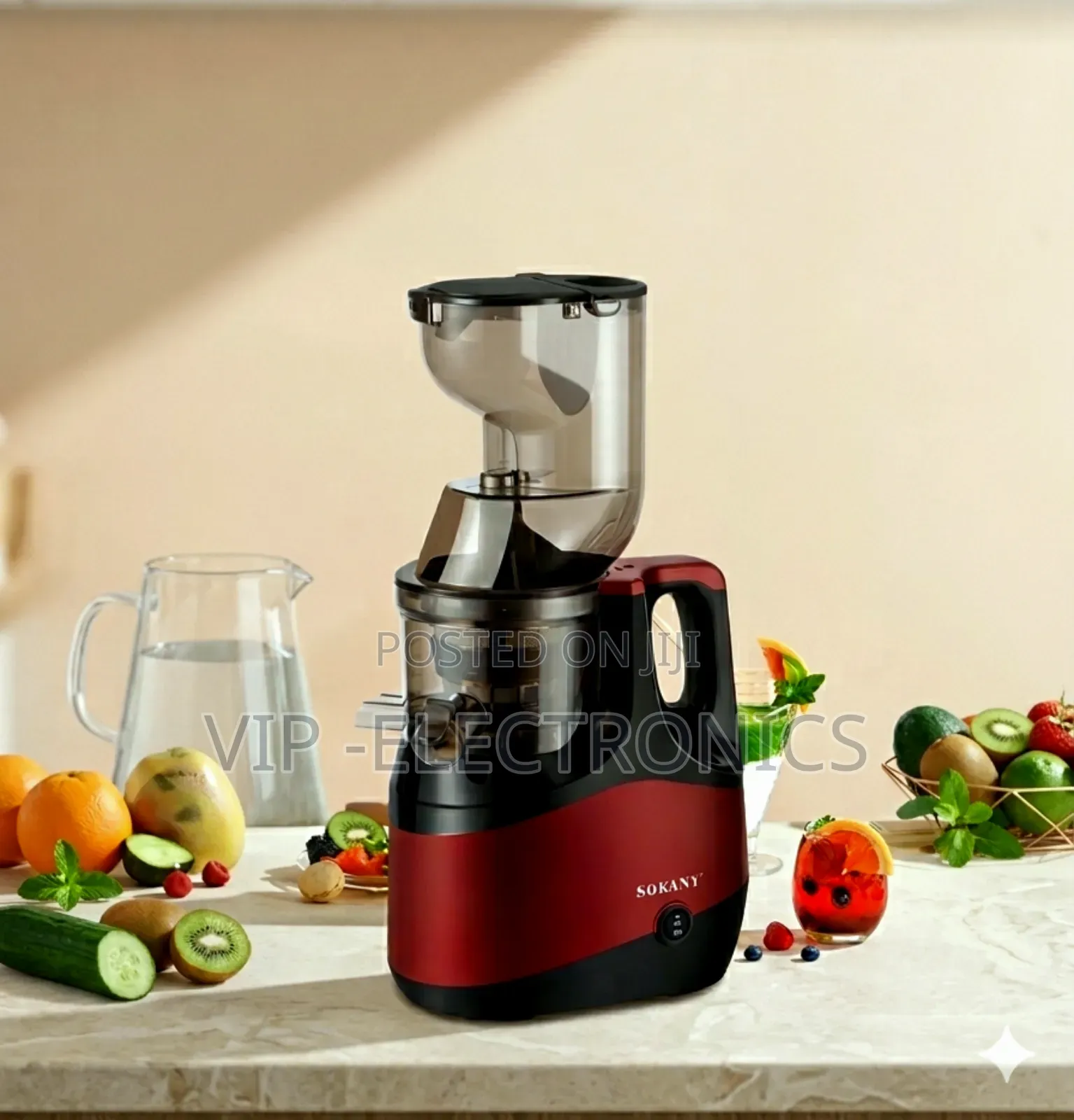 Sokany Slow Juicer (Sk-01005) 800w High-Power Cold Press Juicer