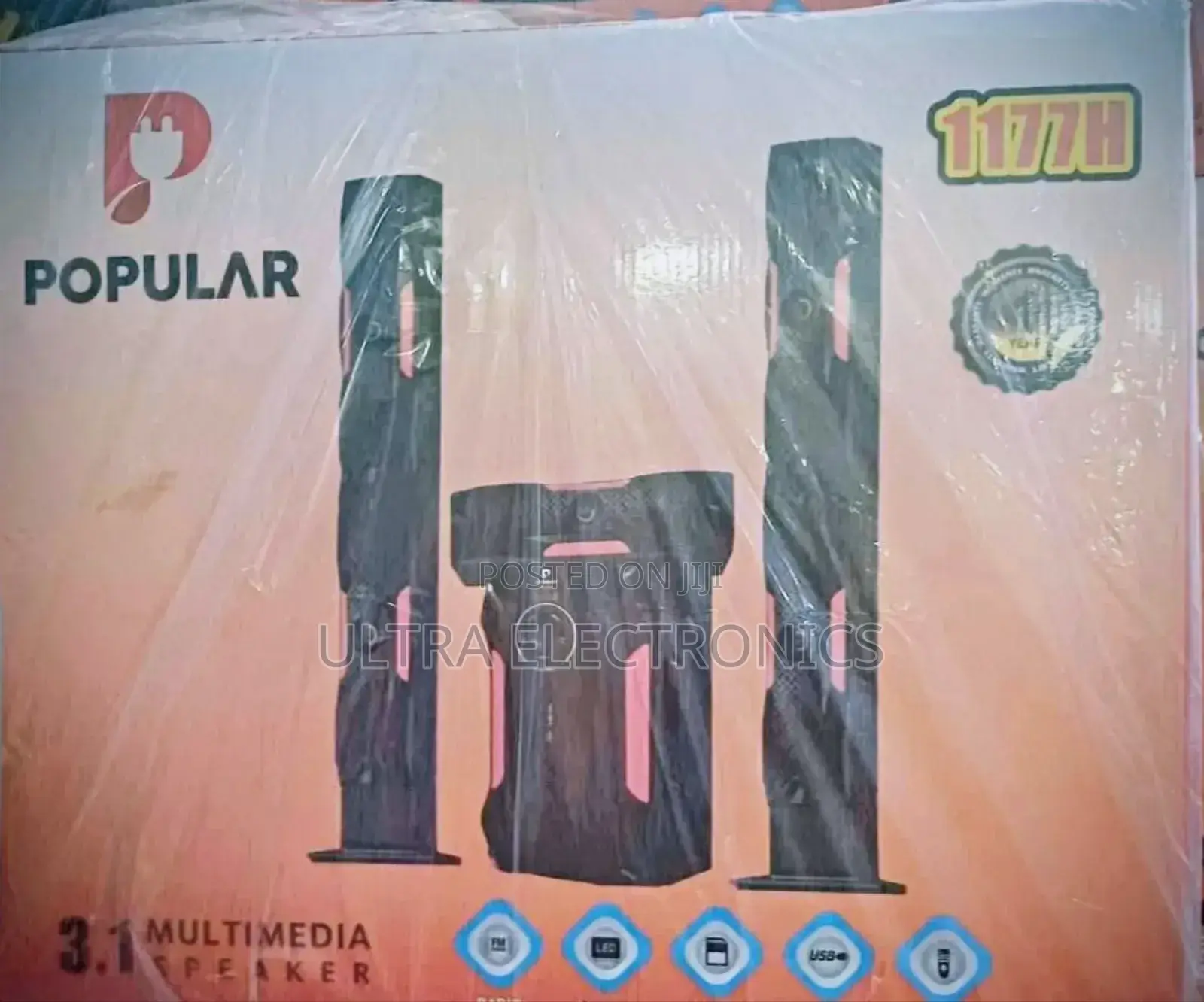 Speaker Popular 1177h 3.1 Multimedia System,