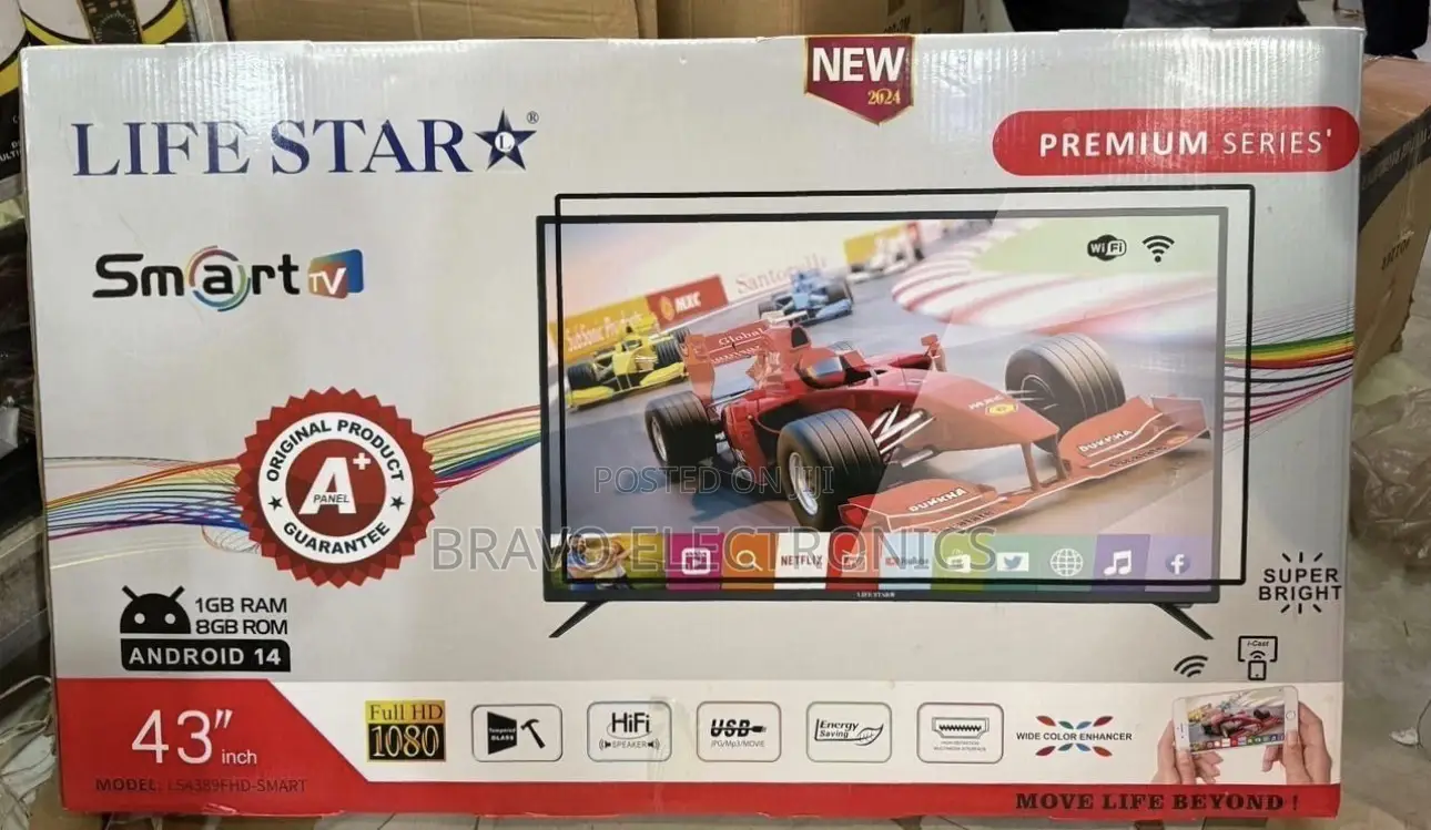 Lifestar Tv 43” Smart Double Screen