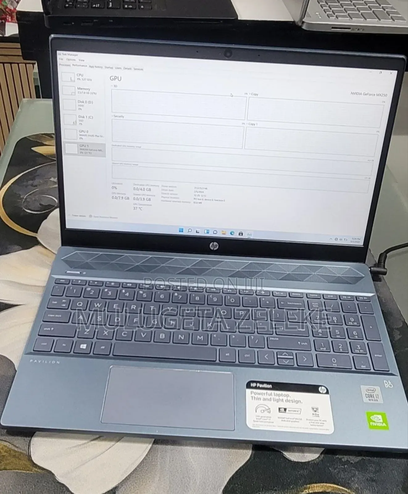 New Laptop HP Pavilion 15 8GB Intel Core i7 SSD 512GB