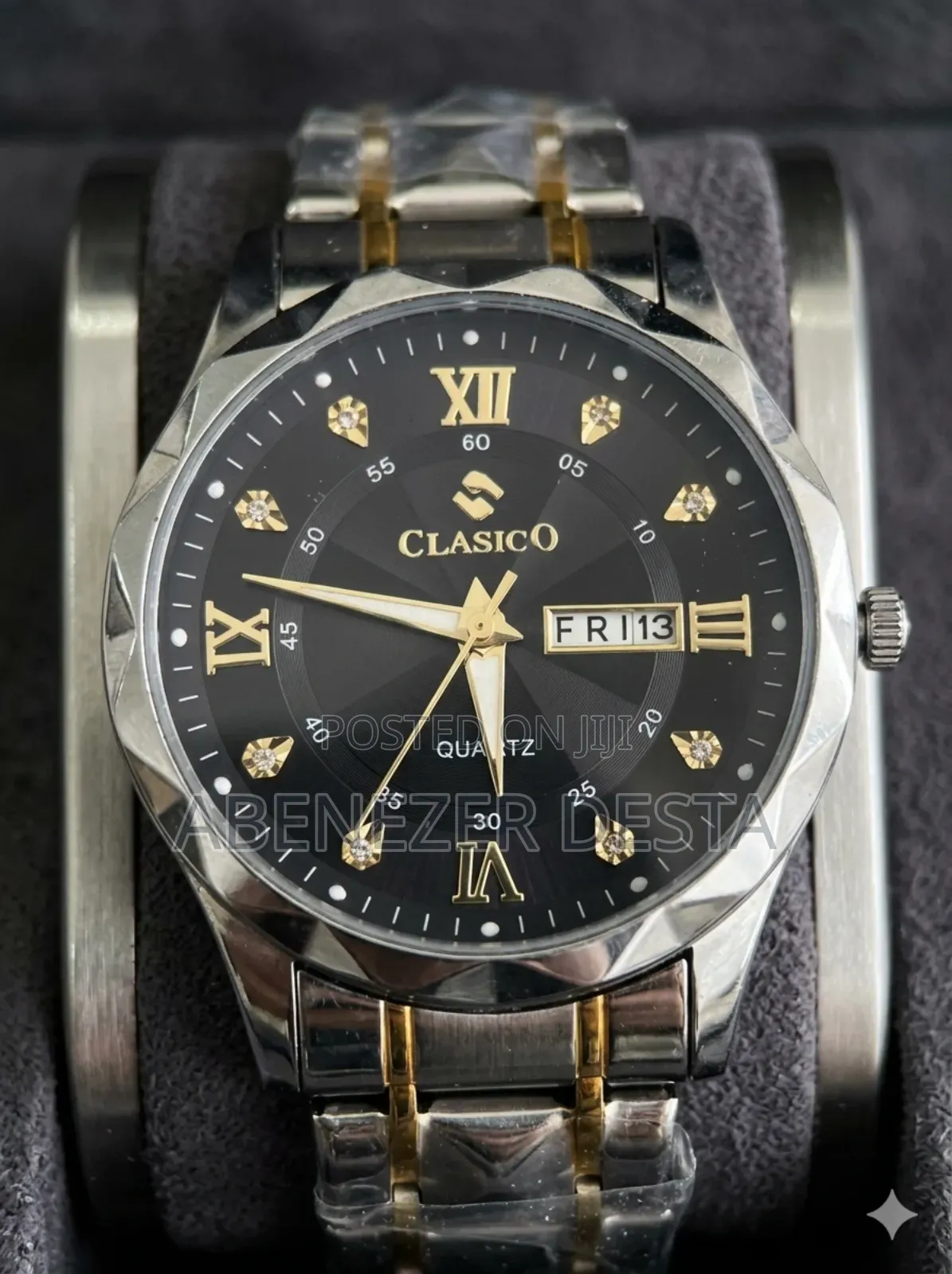 Clasico Brand Luxury Men's Quartz Watch, Featured With a Stainless