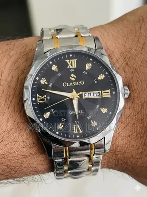 Clasico Brand Luxury Men's Quartz Watch, Featured With a Stainless