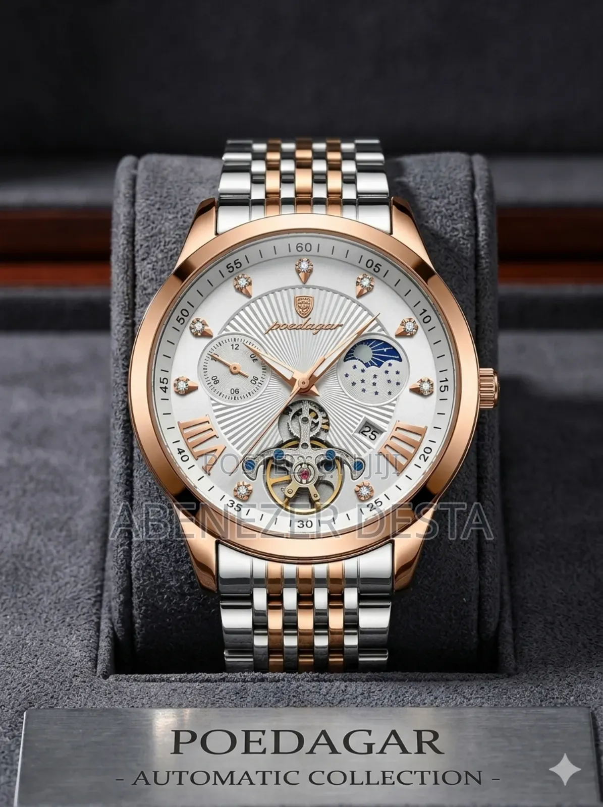 Poedagar Men's Luxury Mechanical Watch, Often Featuringstainless Steel