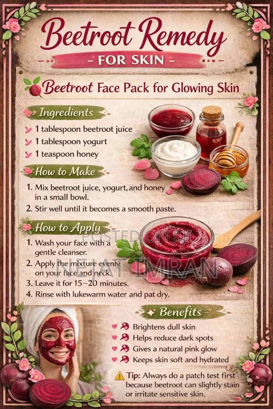 Beat Root Powder for Facemask 250 Gram With Onion Soup