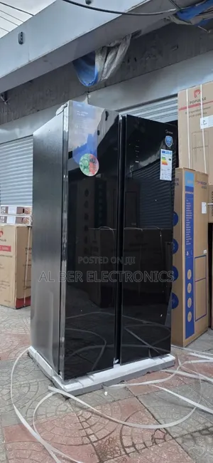 Brand New Midea 510l Side-by-Side Refrigerator | Black Glass |