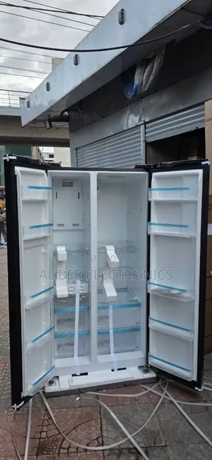 Brand New Midea 510l Side-by-Side Refrigerator | Black Glass |