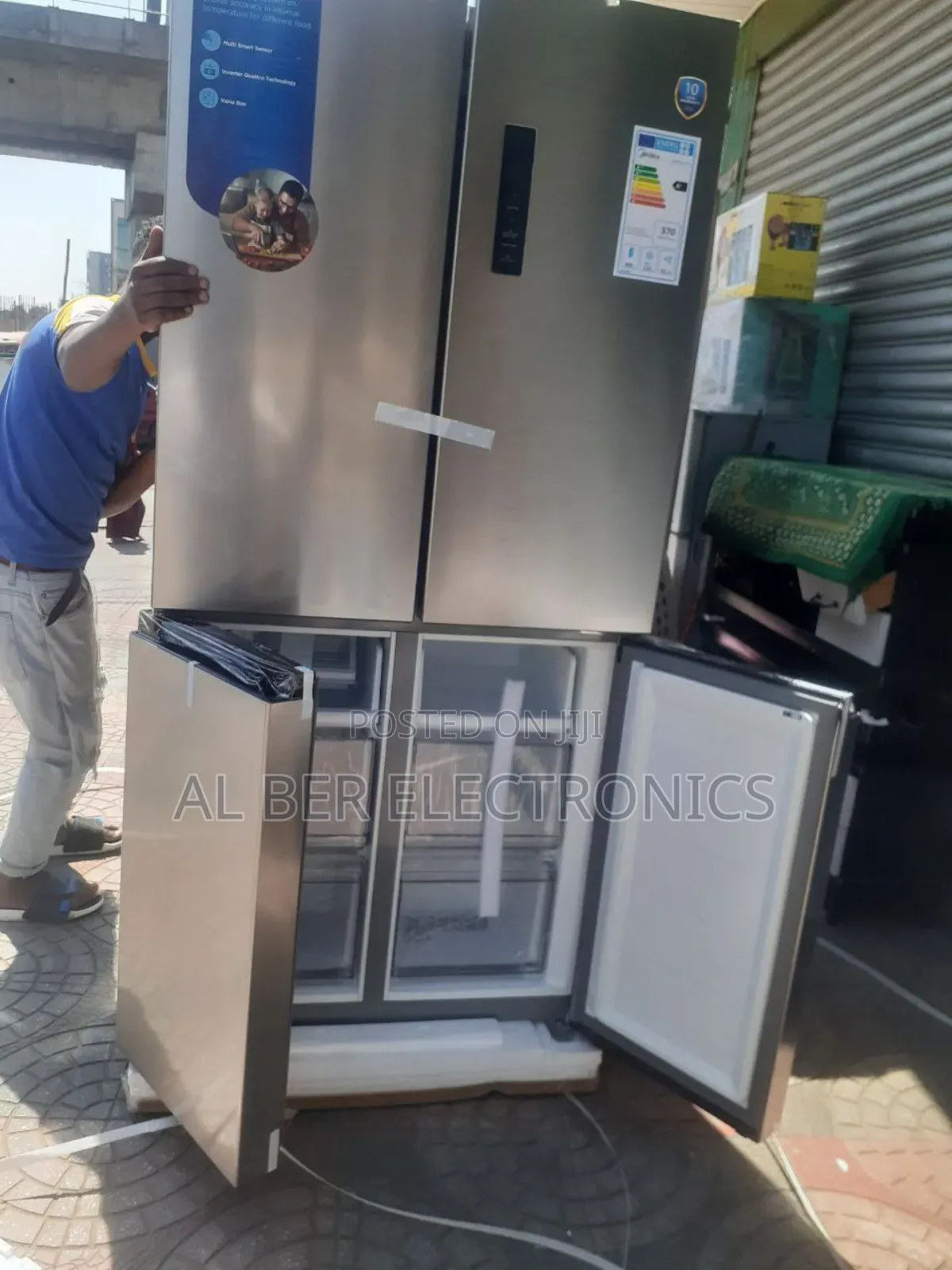 Midea 710 Model(510liter) Multi-Door Refrigerator | Stainless Steel |