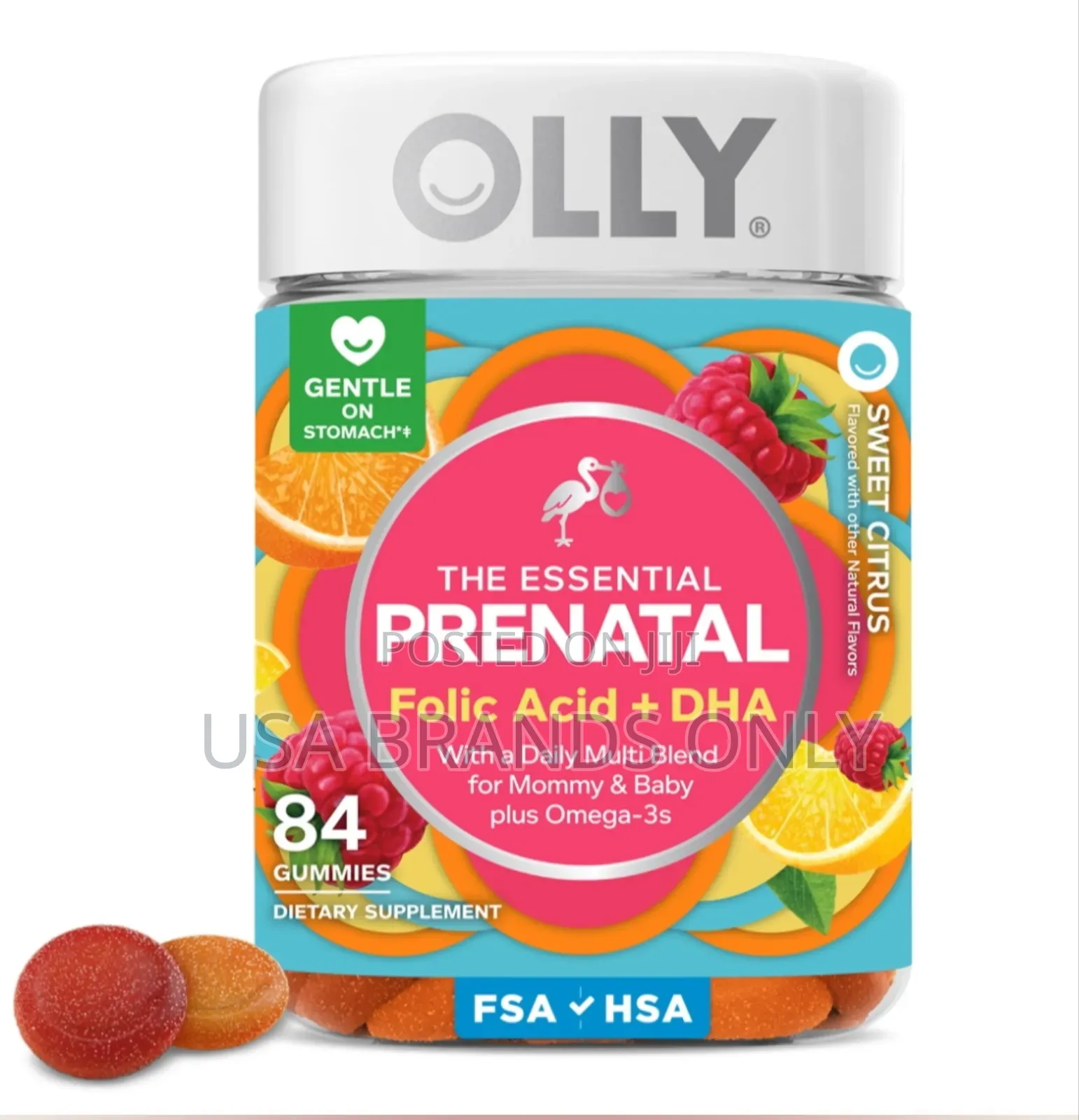ኦሊ (Olly) የቅድመ-ወሊድ መልቲ-ቪታሚን Gummy Prenatal