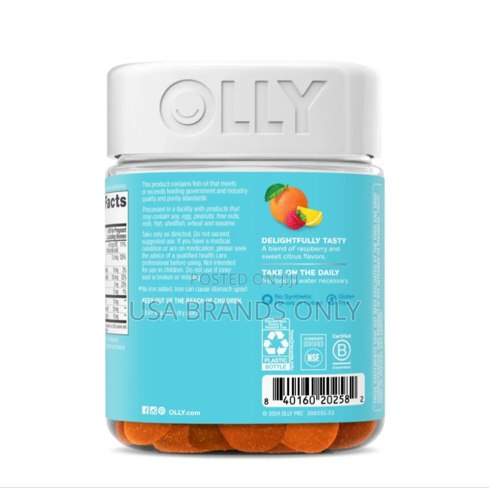 ኦሊ (Olly) የቅድመ-ወሊድ መልቲ-ቪታሚን Gummy Prenatal