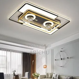 Modern Led Ceiling Light With Built-in Fan