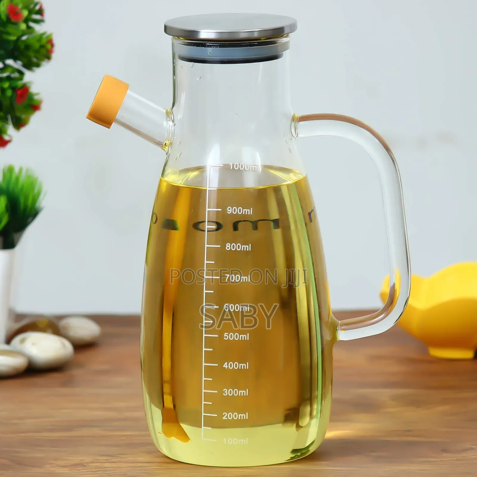 Hot Seeling 900ml Kitchen Glass Oil Bottle
