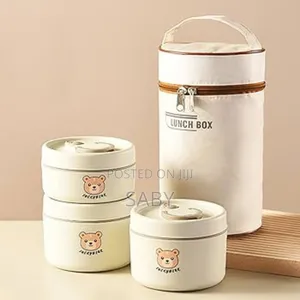 3 Pieces Portable Insulated Lunch Container