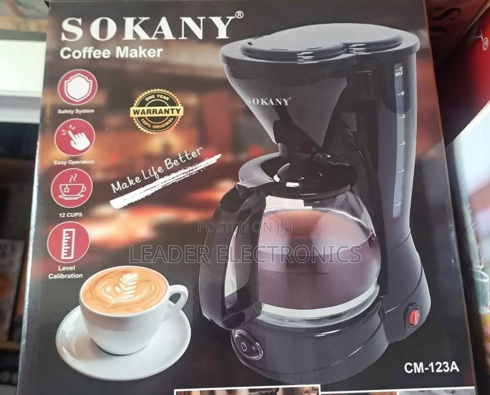 Sokany Coffee Maker 1.5 Liter