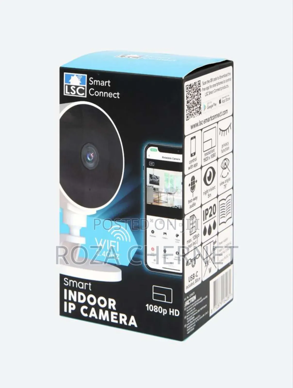 LSC Smart Indoor Ip Camera – 1080p Hd, Wifi
