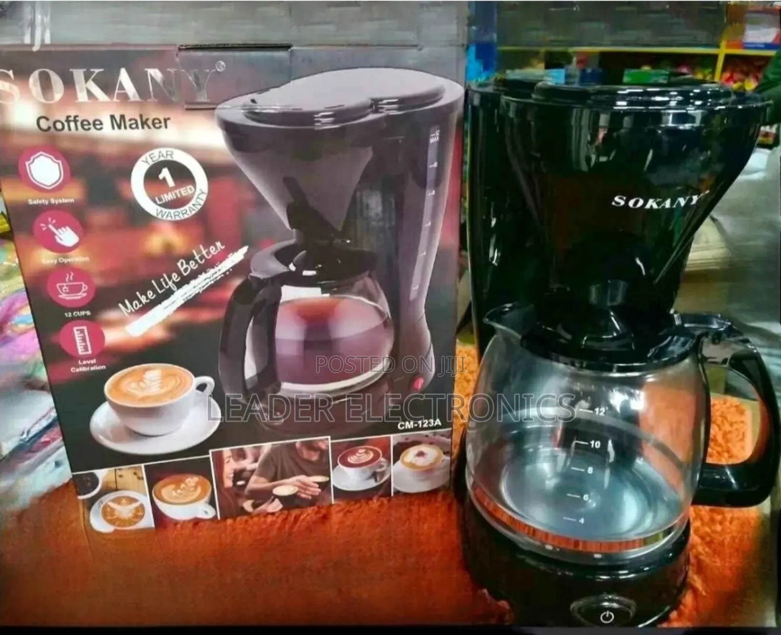 Sokany Coffee Maker 1.5 Liter
