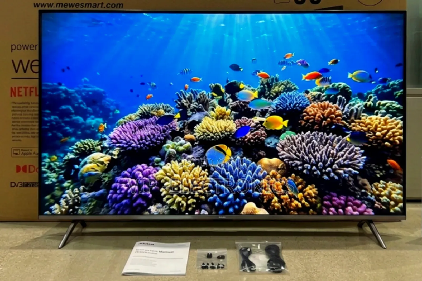 Mewe 50 Inch Tv Uhd Smart Tv Webos Hub Double Glass Slim Design