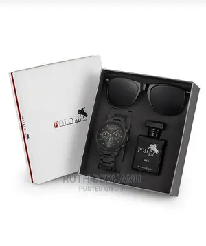 Photo - Polo Air Men's Wristwatch Perfume Glass Set