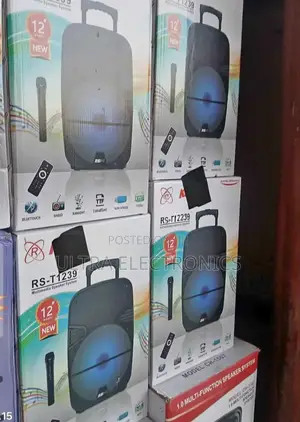 Rising Rs-T1239 Multimedia Speaker System, Which Is a Portable Trolley