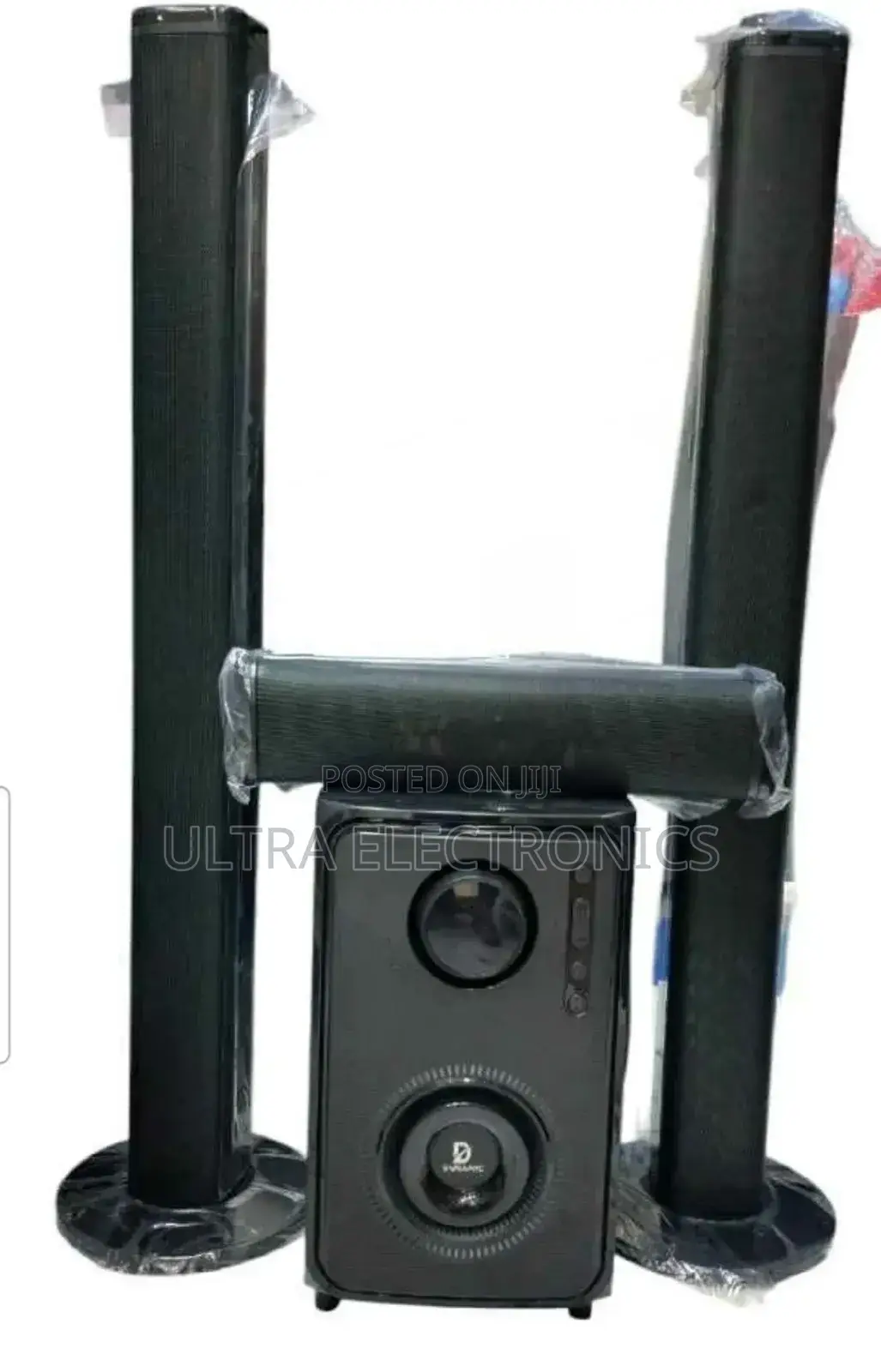 Home Theater Speaker System. It Features Bluetooth