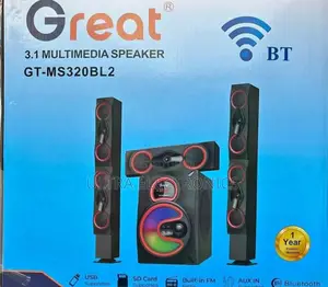 Speaker Great 3.1 Multimedia System (Model Gt-Ms320bl2).