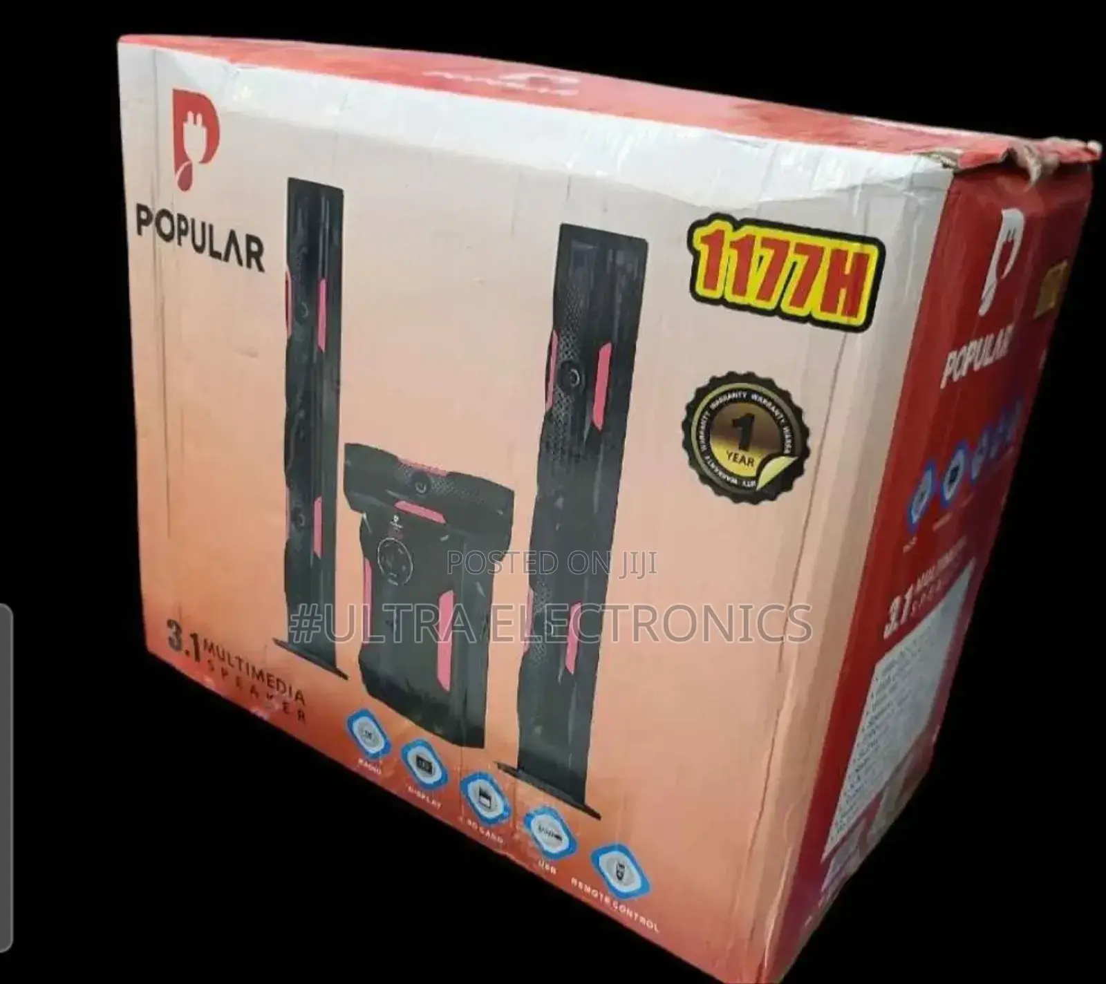 Popular Brand 3.1 Channel Multimedia Speaker System.