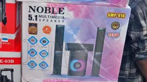 Noble 5.1 Multimedia Speaker System, Model GMP-916. Total Power: 155w