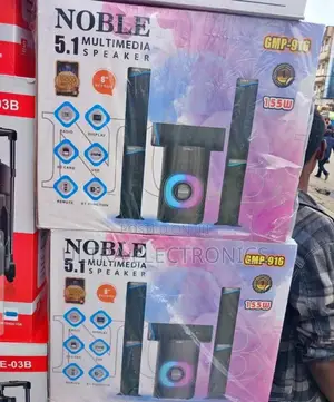 Noble 5.1 Multimedia Speaker System, Model GMP-916. Total Power: 155w
