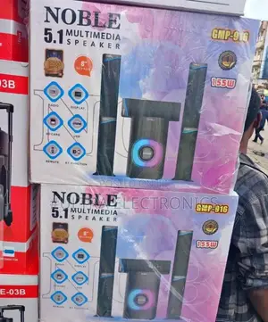 Noble 5.1 Multimedia Speaker System, Model GMP-916. Total Power: 155w