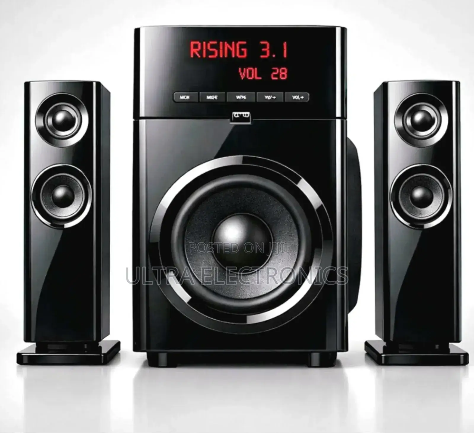 Rising 3.1 Channel Multimedia Home Theater Speaker System.