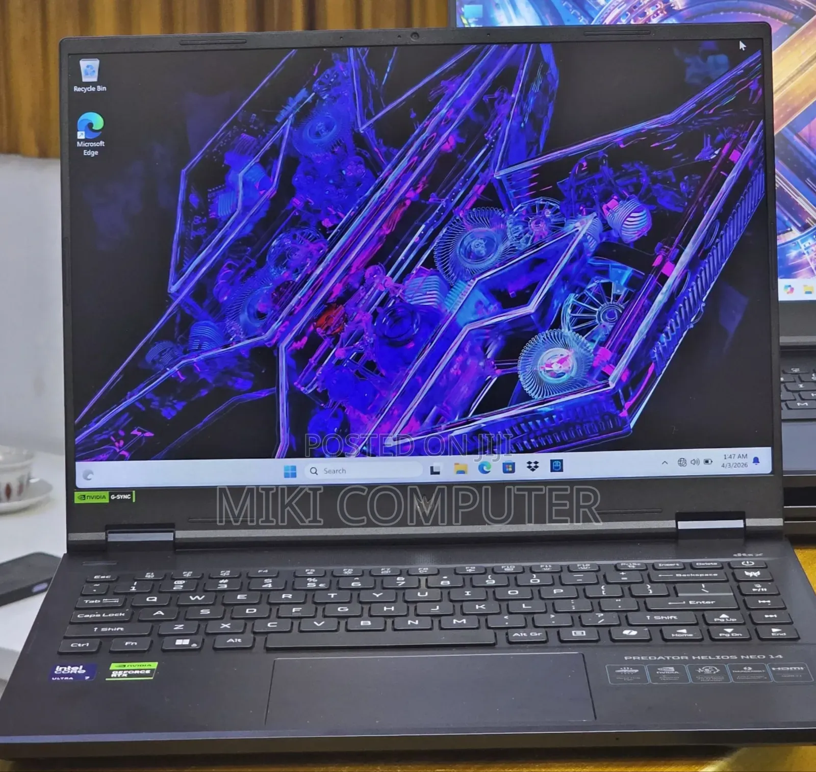 New Laptop Acer Predator Helios Neo 16 16GB Intel Core Ultra 7 SSD 1T