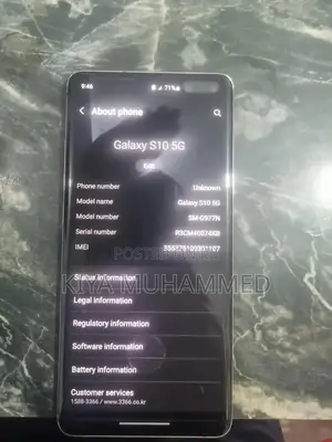 New Samsung Galaxy S10 5G 256 GB White