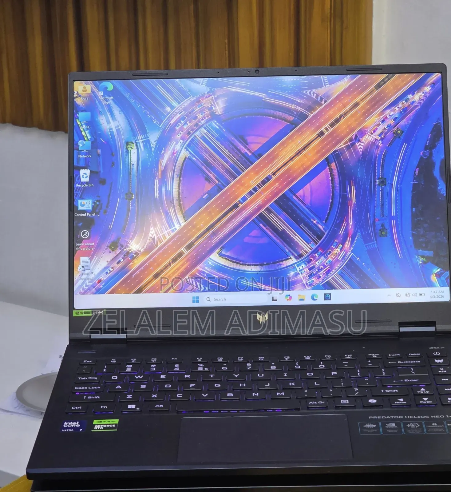 New Laptop Acer Predator Helios Neo 16 16GB Intel Core Ultra 7 SSD 1T