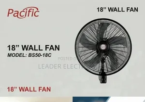 Pacific Wall Fan 18" – Powerful Space Saving