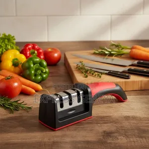 3 Stage Knife Sharpener ባለ 3 ደረጀ Stainless Steel ሞረድ