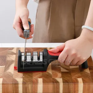 3 Stage Knife Sharpener ባለ 3 ደረጀ Stainless Steel ሞረድ