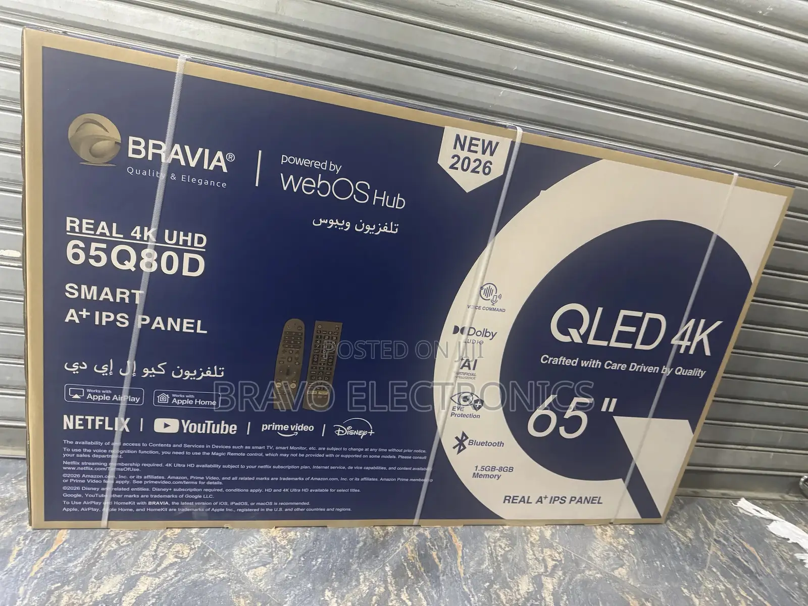 Bravia Tv 65” – Webos Hub 2026 | Ai Smart | Dolby Audio | Uhd