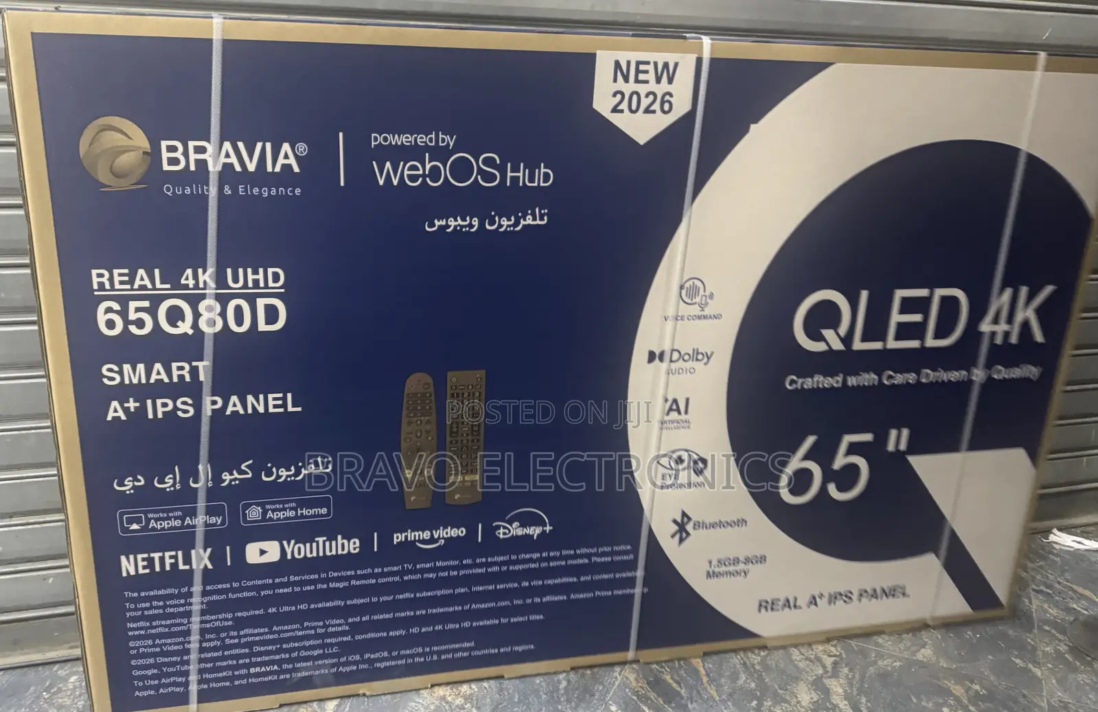 Bravia Tv 65” – Webos Hub 2026 | Ai Smart | Dolby Audio | Uhd