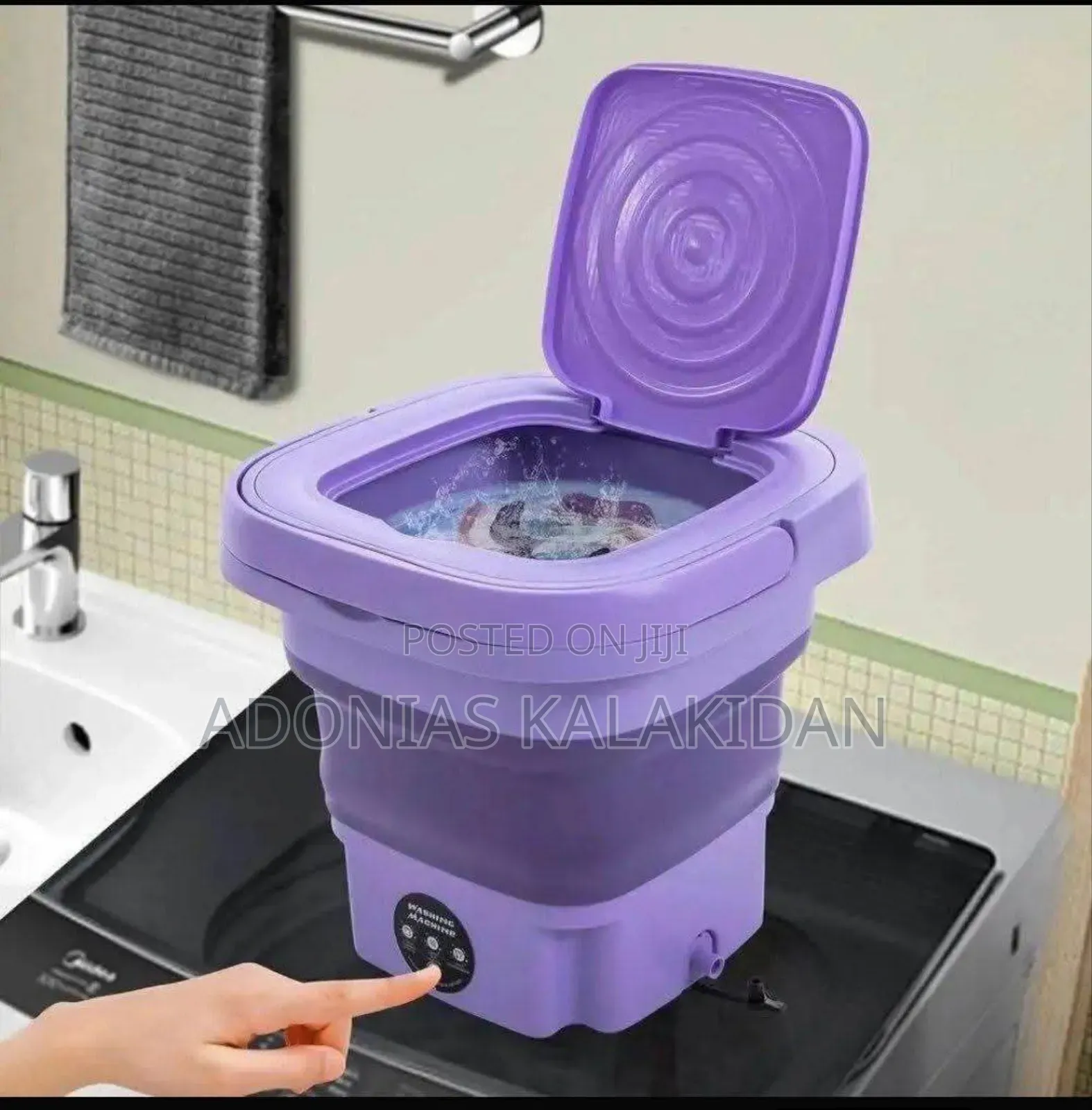 አነስተኛ ተጣጣፊ የልብስ ማሽን Mini Foldable Washing Machine